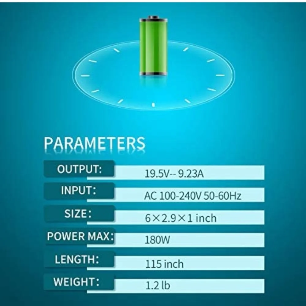 laptop charger 180w